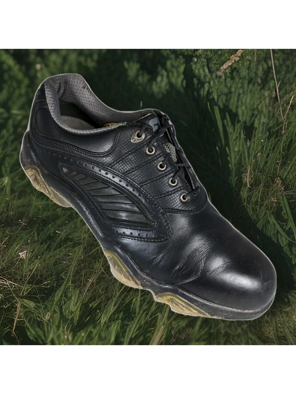 Footjoy FJ SYNR-G Vent Leather Waterproof Golf Shoes Mens Sz 10.5 Black 53965